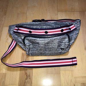 Pink Victoria Secret Gray Fanny Pack